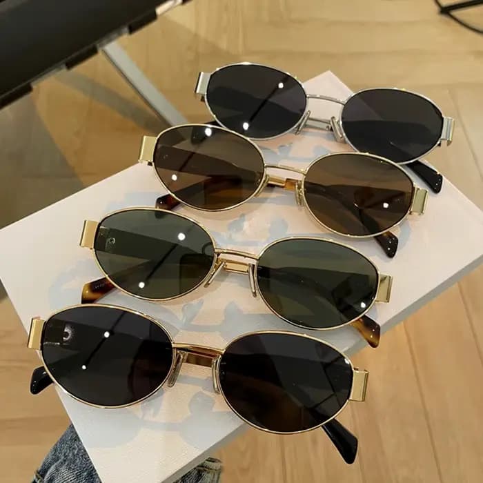 Lunettes de soleil ovales tendance pour femmes