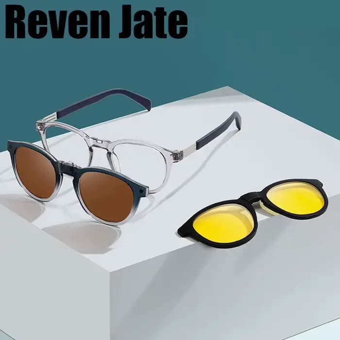 Reven Jate S33103 lunettes de soleil polarisées hommes femmes pince magnétique