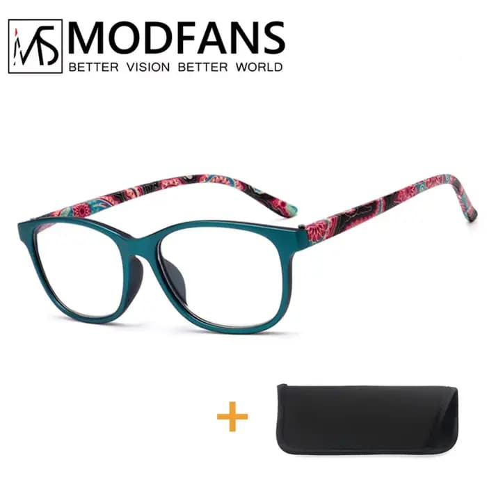 Lunettes de lecture femmes fleurs dioptrie