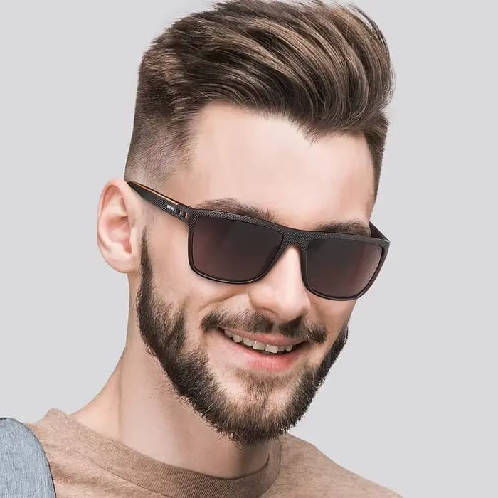 BARCUR Design-Lunettes de soleil polarisées TR90 pour homme et femme