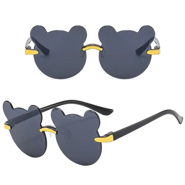 Lunettes de soleil ours de dessin animé mignon pour enfants