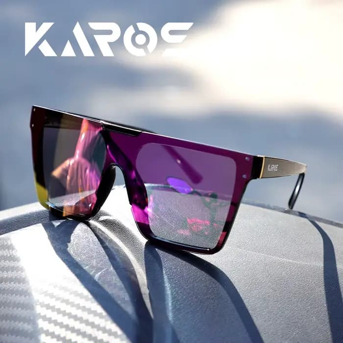 Lunettes de soleil carrées sans monture pour femmes