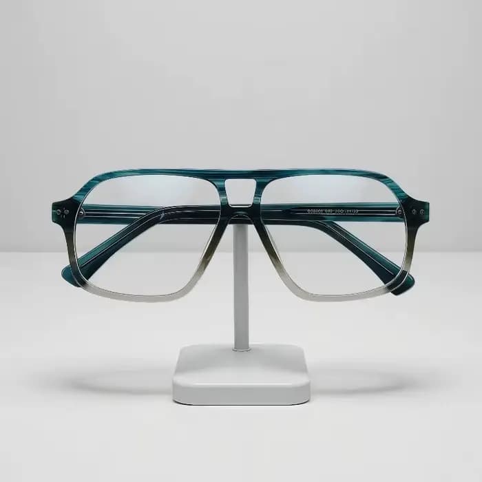 Lunettes de soleil rectangulaires en acétate faites à la main