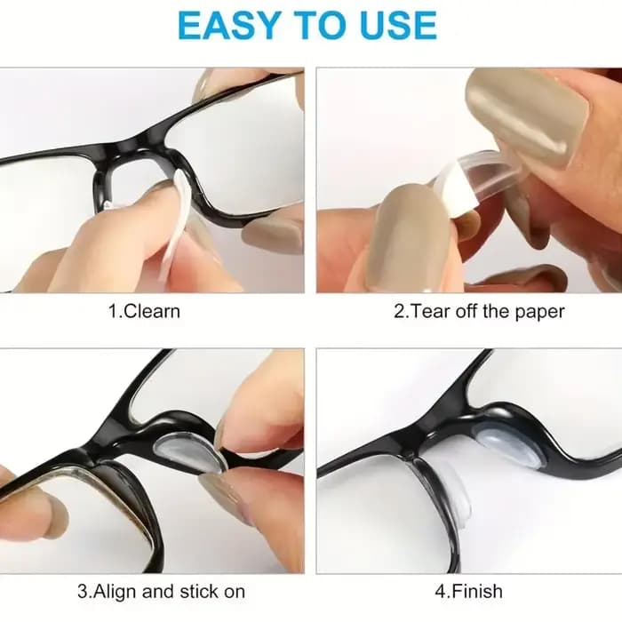 Coussinets adhésifs pour lunettes