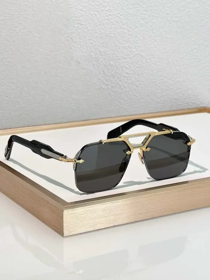 JJMM SILVERTON lunettes de soleil pilote classique titane cadre carré UV400 rétro mode 3A + haute qualité emballage d'origine unisexe
