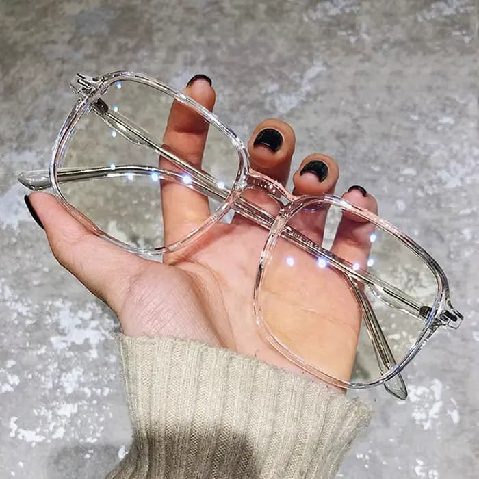 Monture de lunettes d'ordinateur transparente pour hommes et femmes