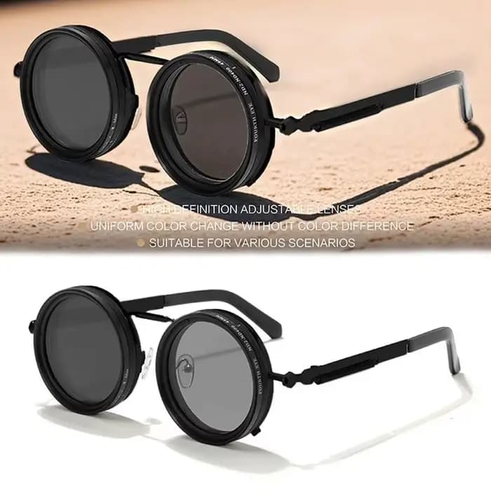 Lunettes de soleil de pêche à monture ronde