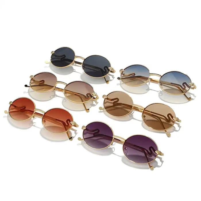 2025 marque serpent lunettes de soleil femmes de luxe ovale Cool