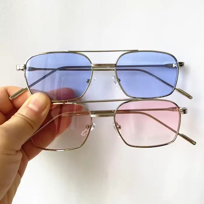 Lunettes de soleil unisexes à Double faisceau