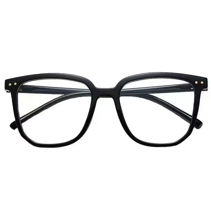 Nouvelles lunettes coréennes vintage noires à monture carrée large pour femmes et hommes