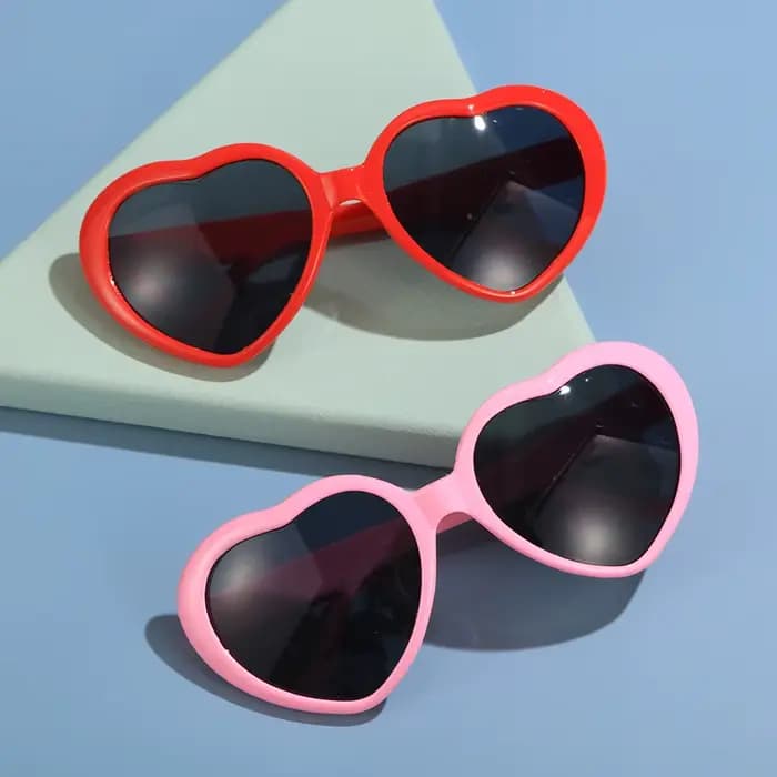 Lunettes à effets en forme de cœur d'amour pour femmes