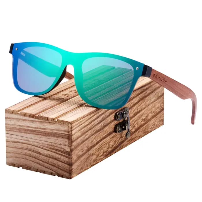 BARCUR lunettes de soleil hommes bois