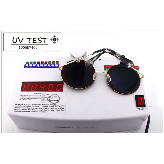 Lunettes de soleil rondes vintage pour femmes