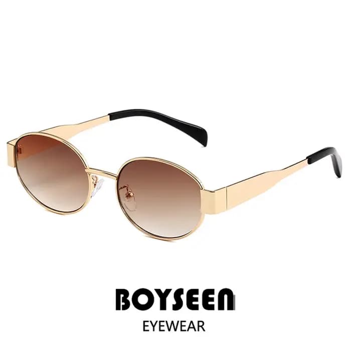 Lunettes de soleil à monture ovale pour femmes