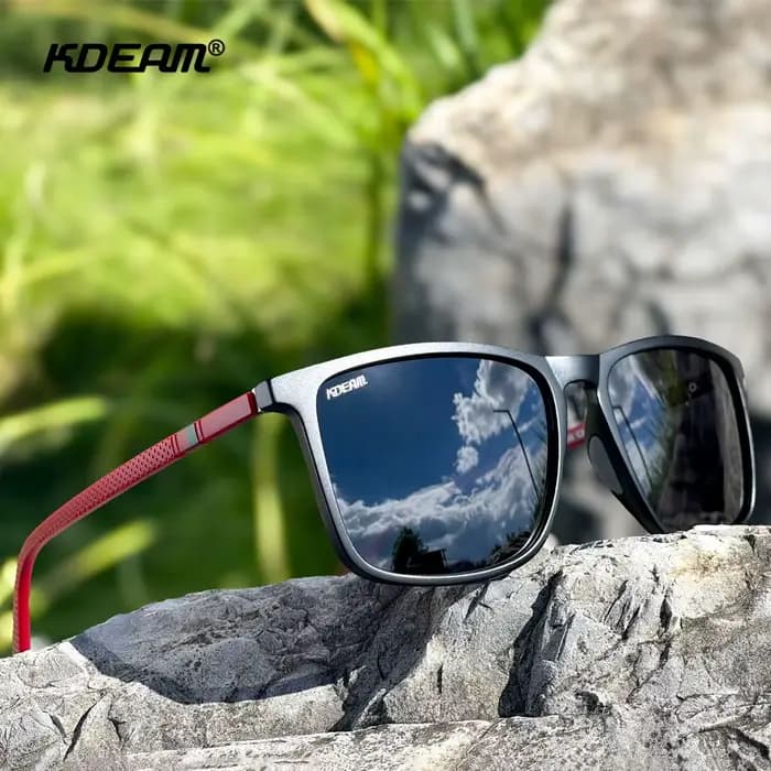 Lunettes de soleil polarisées KDEAM taille XL extra large pour hommes