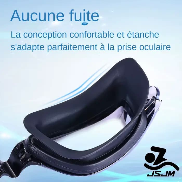 JSJM nouveau professionnel adulte Anti-buée Protection UV lentille hommes femmes lunettes de natation étanche réglable