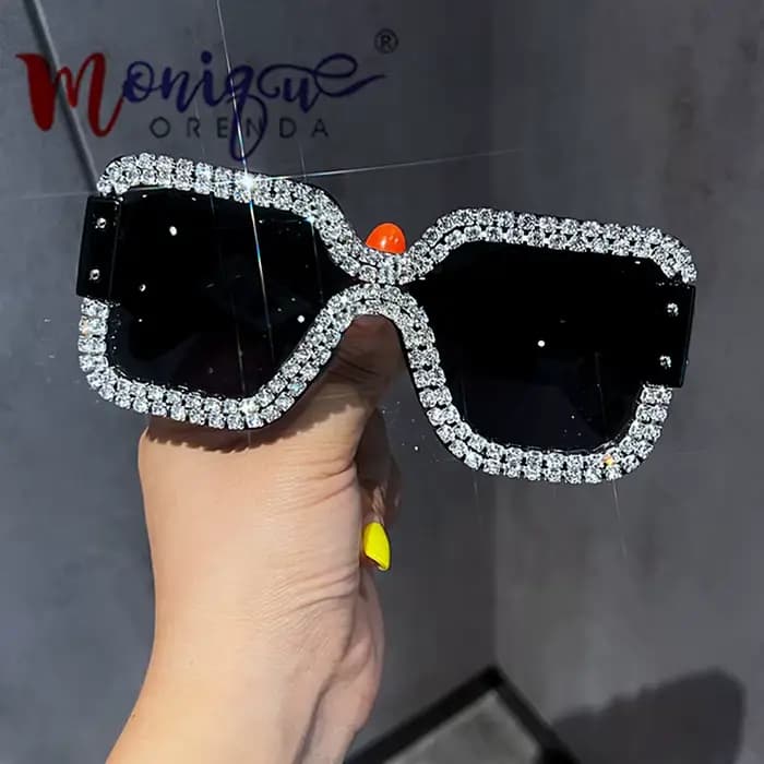 Lunettes De soleil surdimensionnées pour femmes marque concepteur grand cadre Punk