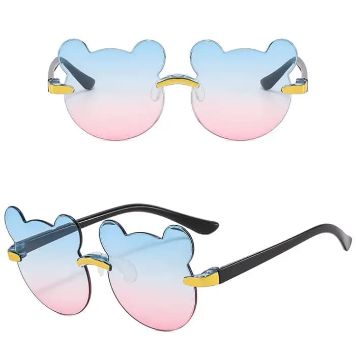 Lunettes de soleil ours de dessin animé mignon pour enfants