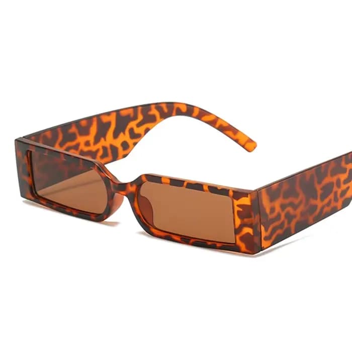 Lunettes de soleil carrées rectangulaires pour femmes
