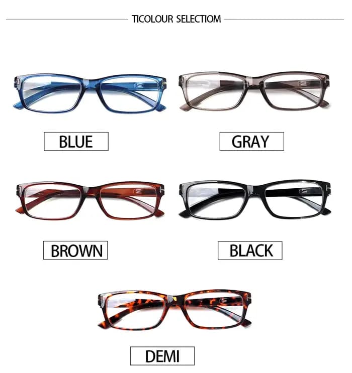 Boncamor lunettes de lecture pour hommes et femmes Anti-lumière bleue charnière à ressort Anti-fatigue