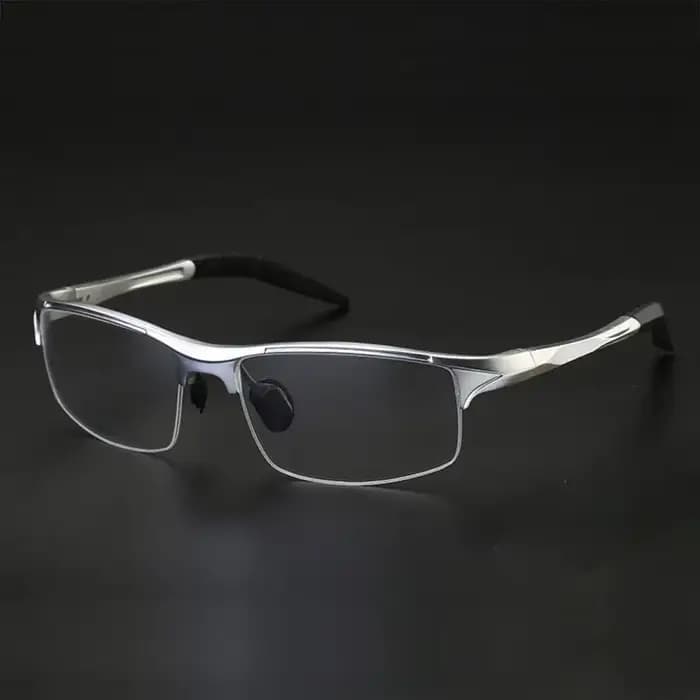 Monture de lunettes optiques demi-jante pour hommes