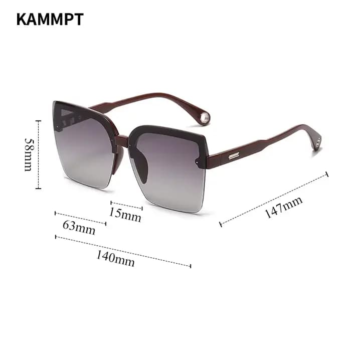 Lunettes de soleil surdimensionnées pour hommes et femmes