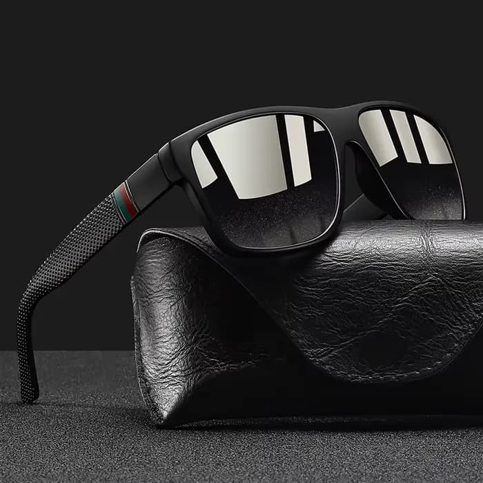 Mode Vintage motif de contrôle carré lunettes de soleil hommes femmes pêche conduite homme marque de luxe concepteur