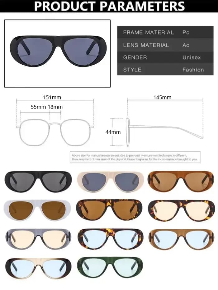 Lunettes de soleil rétro grandes pour femmes