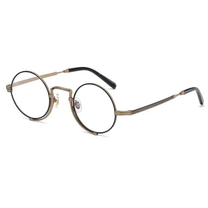 Lunettes Rondes en Titane Pur pour Homme et Femme