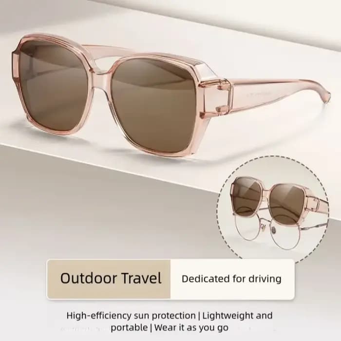 Lunettes de soleil polarisées rondes à la mode