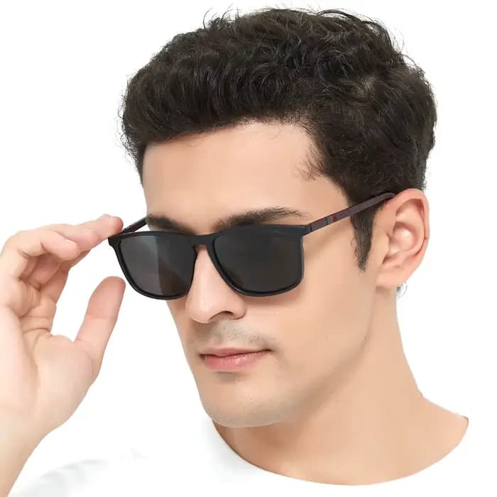 Lunettes de soleil vintage à rayures colorées pour hommes et femmes