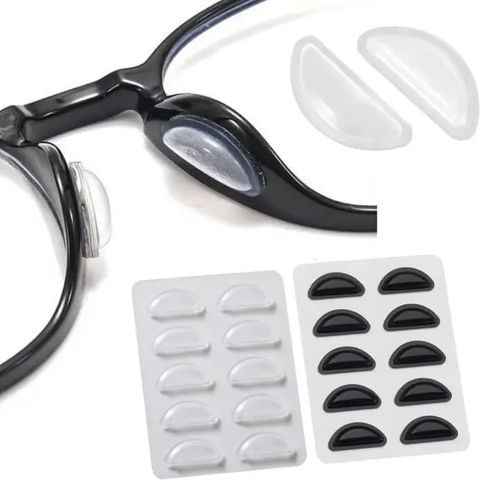 5/10 paires de plaquettes nasales antidérapantes Super collantes pour lunettes