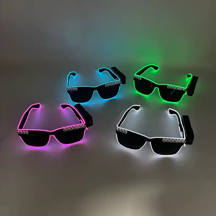 LED sans fil juste marié lunettes mariage nuptiale douche faveurs mariée