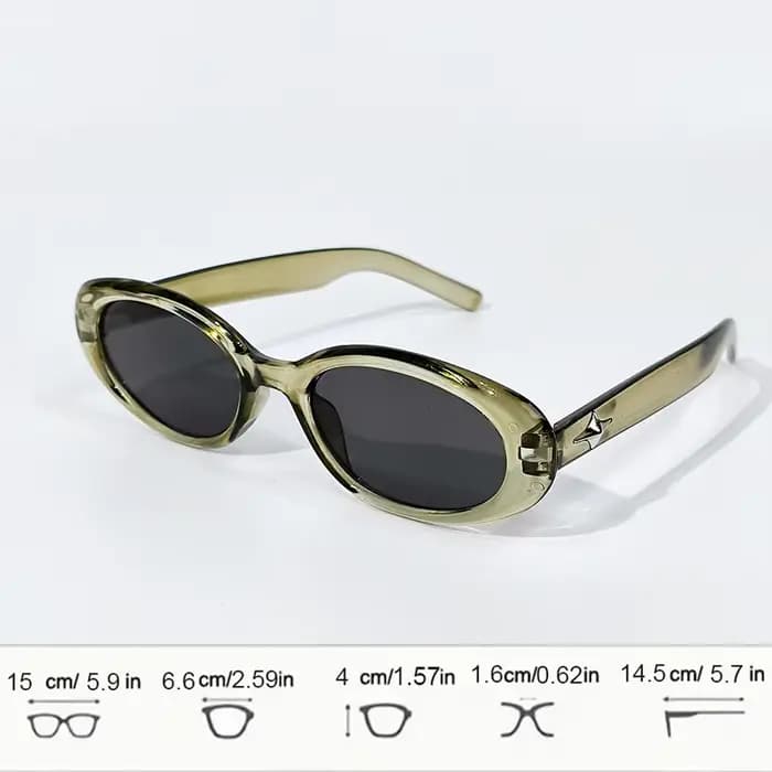 Lunettes de soleil ovales Vintage pour femmes