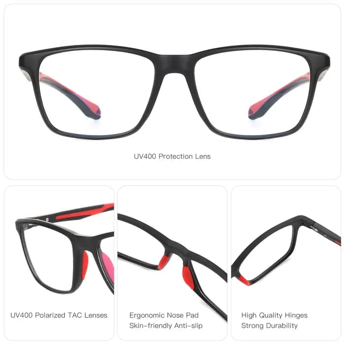 ZENOTTIC haute qualité TR carré lunettes de Prescription
