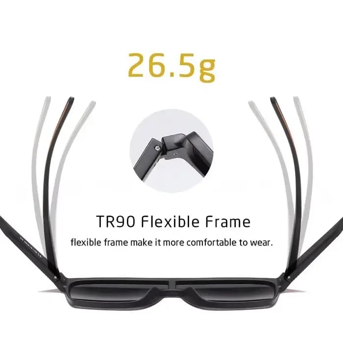 CRIXALIS mode lunettes de soleil polarisées pour hommes carré surdimensionné Anti-éblouissement pilote miroir