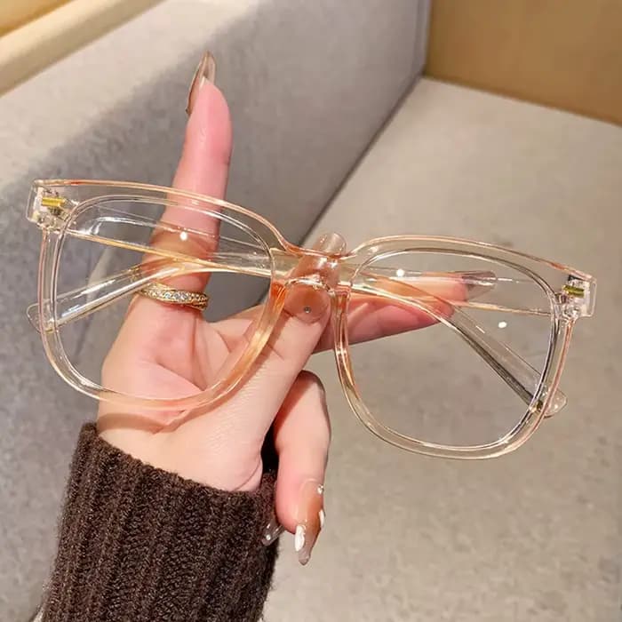 Lunettes rétro à bords en corne