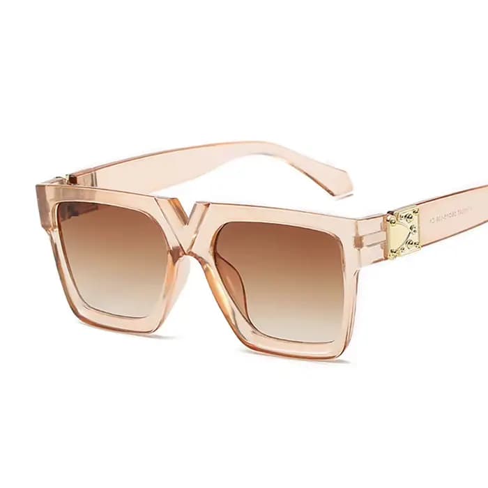 Lunettes de soleil de mode femme marque concepteur luxe lentille