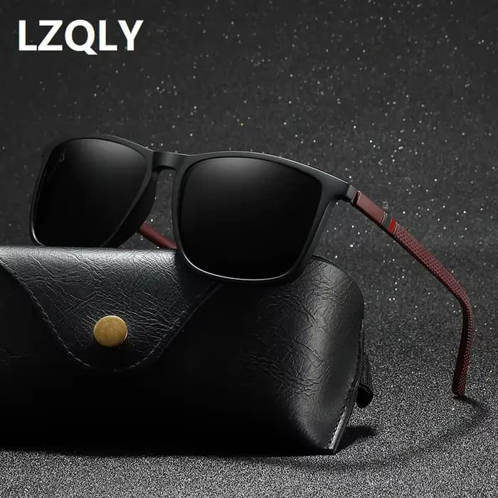 Lunettes de soleil carrées vintage de luxe pour hommes et femmes