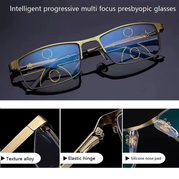 Lunettes de lecture multi-focales progressives pour hommes et femmes