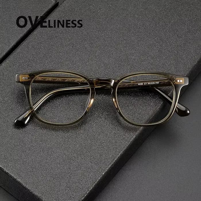 Monture de lunettes en acétate pour hommes et femmes