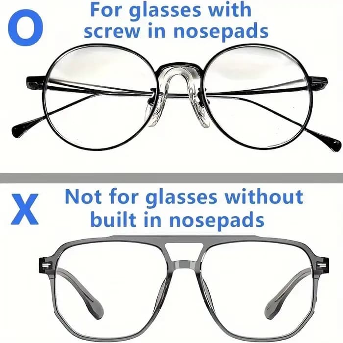 Ensemble de 5 coussinets de nez confortables pour lunettes - Conception airbag pour soulager la pression