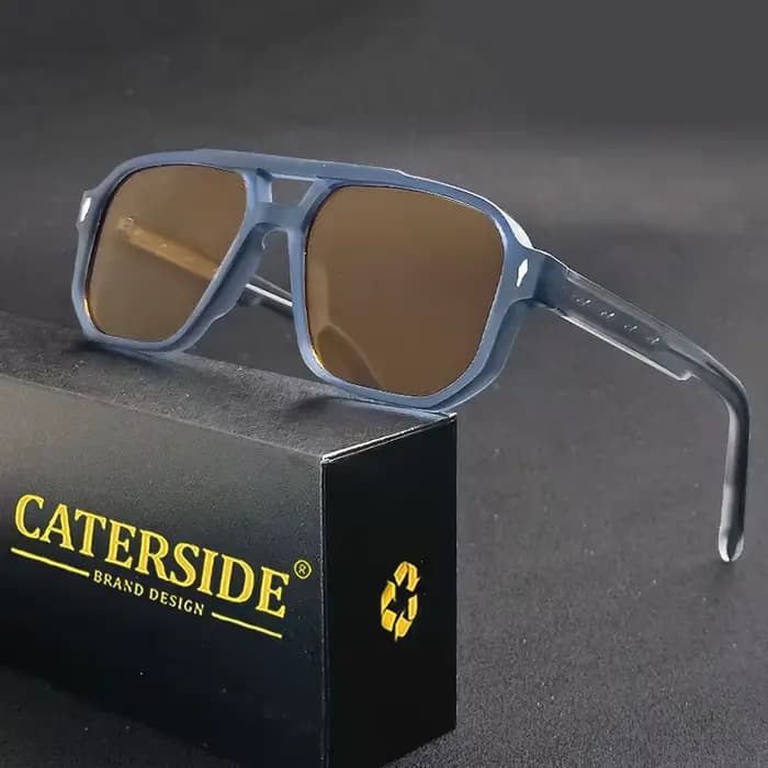 Lunettes de soleil carrées vintage pour hommes et femmes