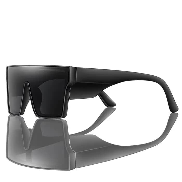 Lunettes de soleil à grande monture colorée pour cyclisme