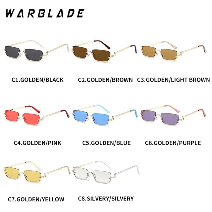 Lunettes de soleil carrées demi-cadre pour femmes