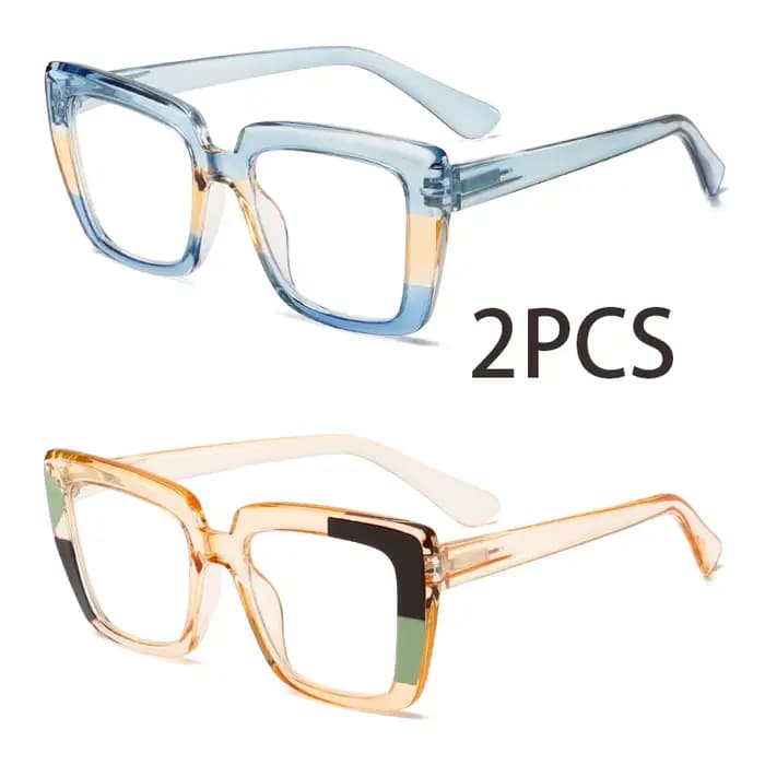 2 pièces deux paires de lunettes de lecture élégantes et confortables