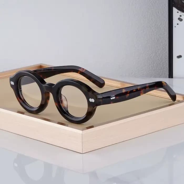 Lunettes tortue en acétate épais de grande taille