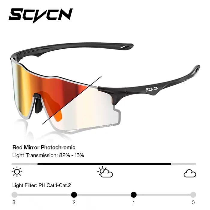 Lunettes de soleil photochromiques Scvcn pour hommes et femmes
