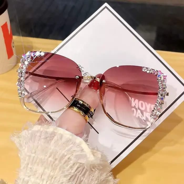 Nouvelles lunettes de mode en diamant pour dames