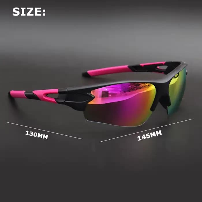 Lunettes de soleil de sport pour hommes et femmes – Protection UV400 semi-sans monture pour baseball